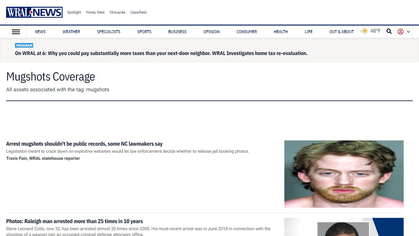 Mugshots Coverage - WRAL